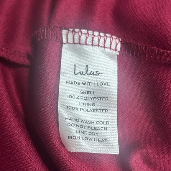 Lulu's Faux Wrap Midi Dress Large Party Holiday Chiffon Embroidered Asymmetrical - Picture 14 of 17